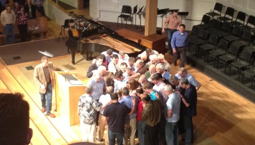 Bethlehem Elders Praying Following Vote